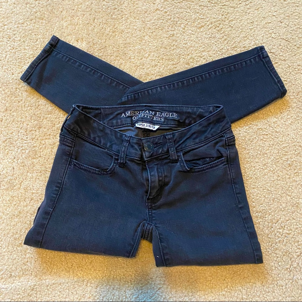 American Eagle Super Stretch Black Skinny Jean/Jegging